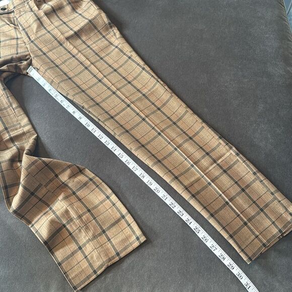 Men’s Brown Plaid 3 Piece Suit One Button Notched Lapel 32 Jacket 30 Pants NWT - Picture 12 of 16